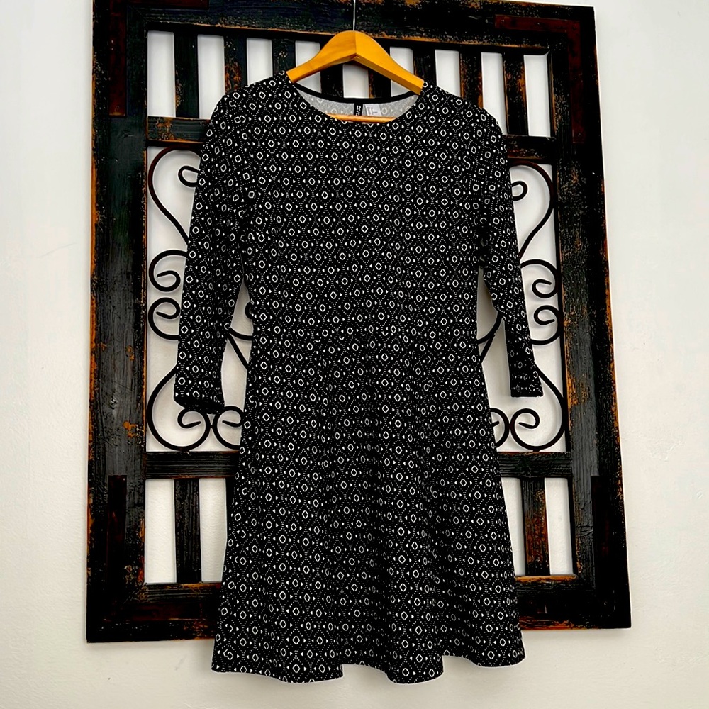 A-line Long-sleeve Dress